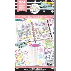 Colorful Boxes 924 Sticker Book The Happy Planner